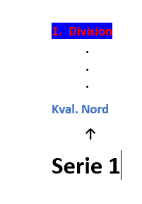 Serie 1 og Nordjysk Mesterskab for klubhold
